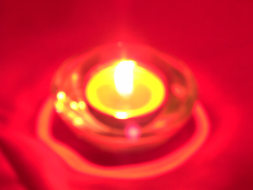 bougie floutée